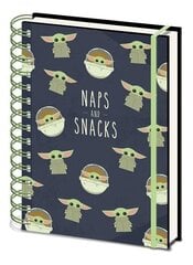 Блокнот A5, «Звёздные Войны Мандалорец» Wiro Snacks And Naps Case (10) цена и информация | Тетради и бумажные товары | kaup24.ee