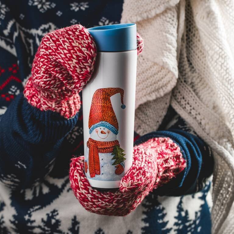 Ambition termostass Snowman, 340 ml цена и информация | Termosed, termostassid | kaup24.ee