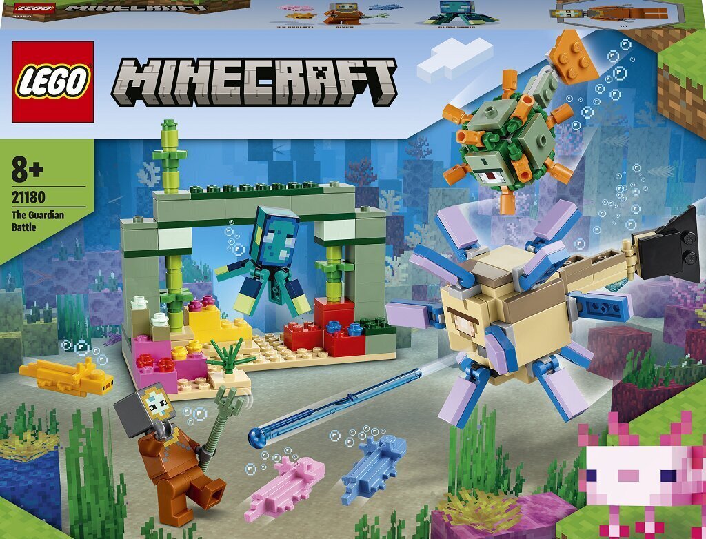 21180 LEGO® Minecraft Kaitsjate lahing hind ja info | Klotsid ja konstruktorid | kaup24.ee