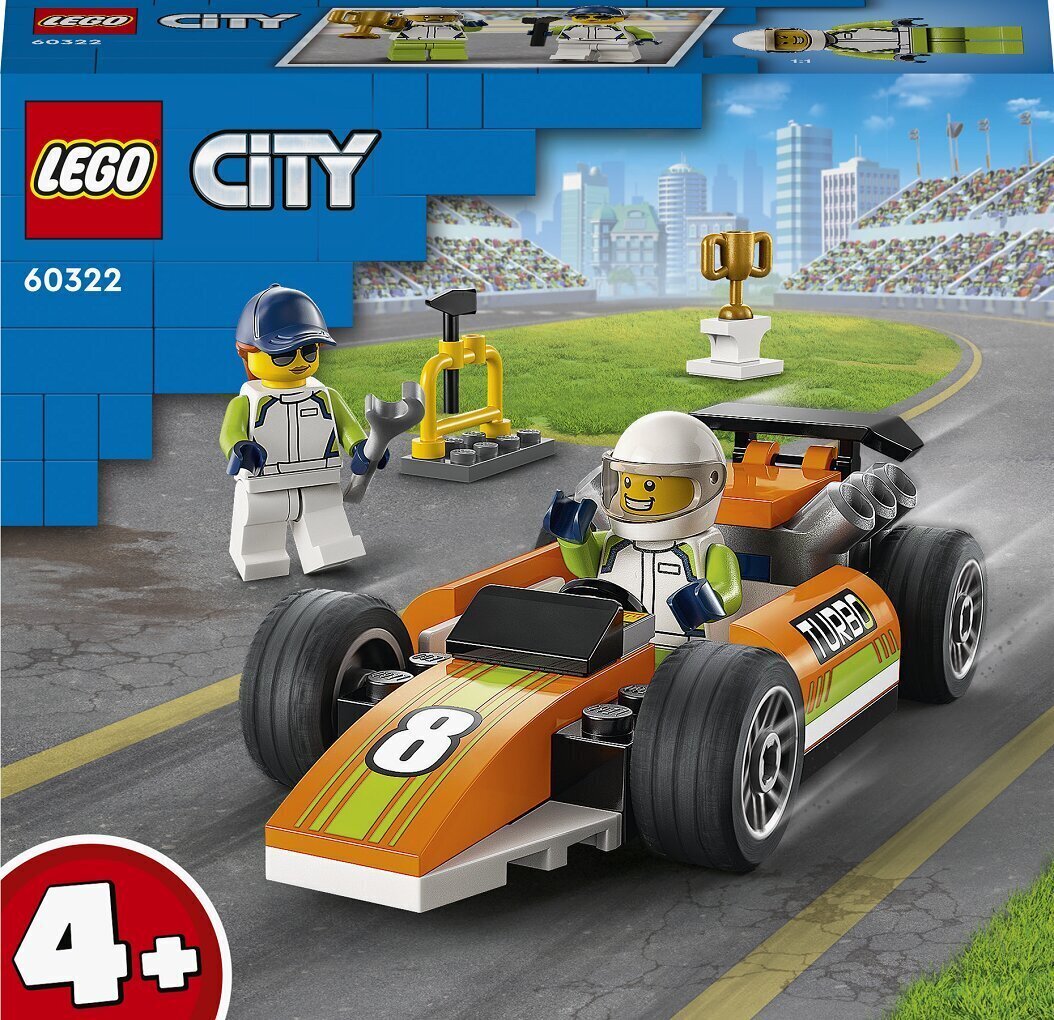 60322 LEGO® City Võidusõiduauto цена и информация | Klotsid ja konstruktorid | kaup24.ee