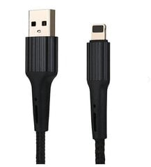 Somostel кабель Iphone, 1m, черный цена и информация | Кабели и провода | kaup24.ee