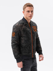 Утепленная мужская куртка-бомбер Ombre C357 camo цена и информация | Мужские куртки | kaup24.ee