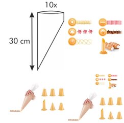 Кулинарный пакет Tescoma Delicia, 30 см, 6 наконечников цена и информация | Столовые и кухонные приборы | kaup24.ee
