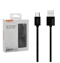 Кабель Somostel, Micro USB, 1,2 м, черный цена и информация | Кабели и провода | kaup24.ee