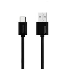 Кабель Somostel, Micro USB, 1,2 м, черный цена и информация | Кабели и провода | kaup24.ee