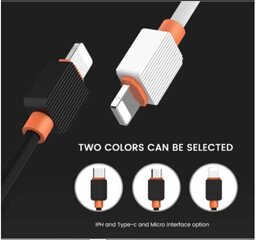 Somostel кабель, Type C, 1 м, черный цена и информация | Кабели и провода | kaup24.ee
