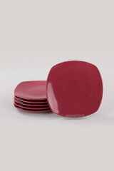 Десертная тарелка Carmen Red, 22 см, 6 шт. цена и информация | Посуда, тарелки, обеденные сервизы | kaup24.ee