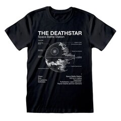 Звёздные Войны: Футболка Death Star Sketch Размер XL 29190 цена и информация | Женские футболки | kaup24.ee