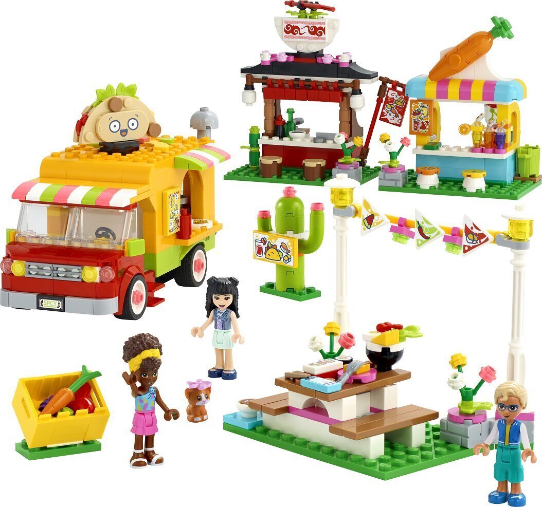 41701 LEGO® Friends Tänavatoidu turg hind ja info | Klotsid ja konstruktorid | kaup24.ee