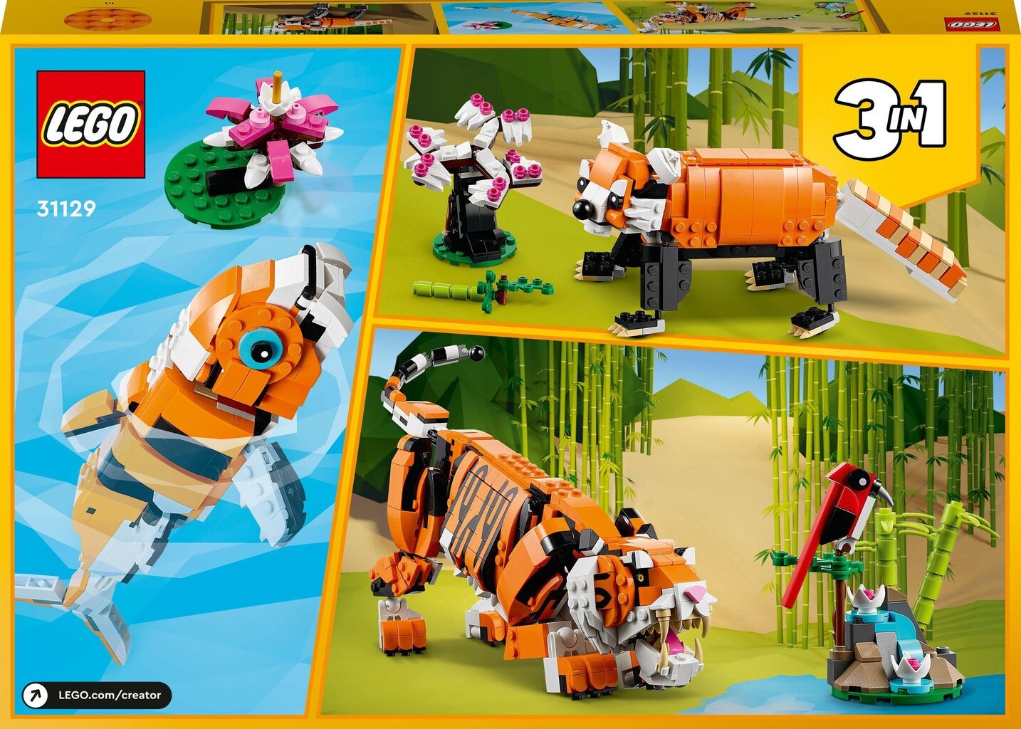 31129 LEGO® Creator Kuninglik Tiiger hind ja info | Klotsid ja konstruktorid | kaup24.ee