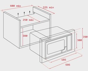 Teka MB620BI цена и информация | Микроволновые печи | kaup24.ee