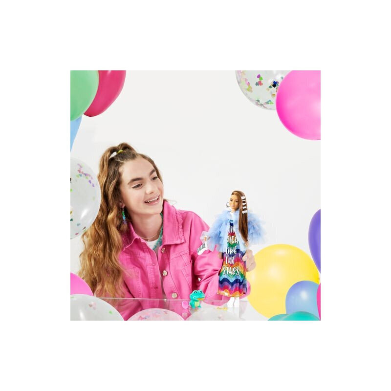 Barbie® Extra nukk kollase mantliga GYJ78 цена и информация | Tüdrukute mänguasjad | kaup24.ee
