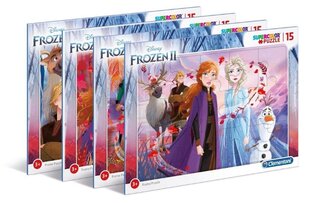 Пазл в рамке Clementoni Frozen, 15 деталей цена и информация | Пазлы | kaup24.ee