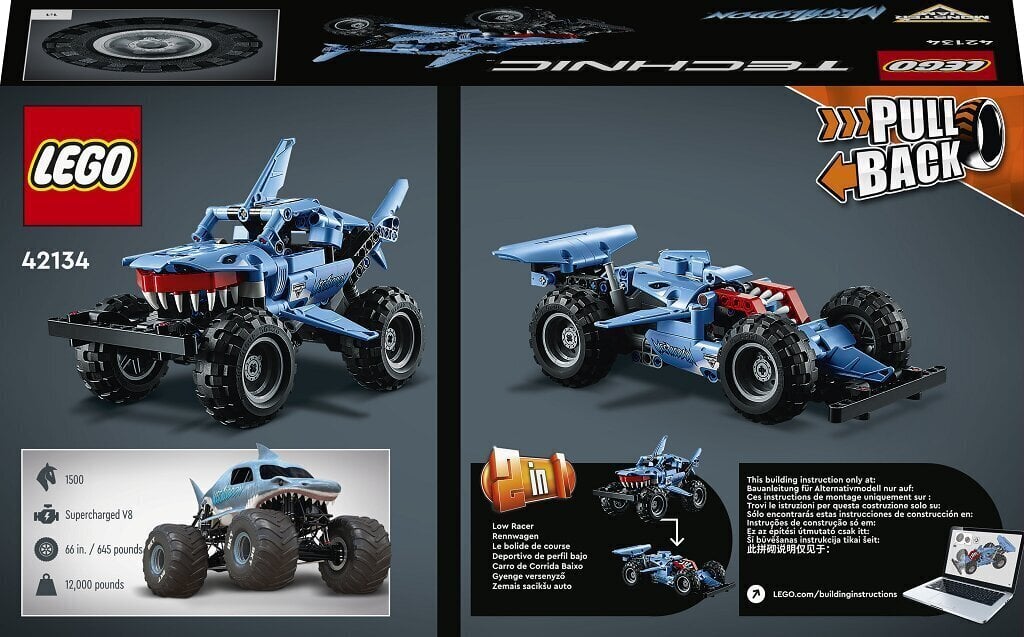 42134 LEGO® Technic Monster Jam Megalodon цена и информация | Klotsid ja konstruktorid | kaup24.ee