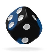 Oakie Doakie Dice: D6 Täringud 16 mm Pimedas Helendavad - Deep Ocean (12) цена и информация | Настольные игры, головоломки | kaup24.ee