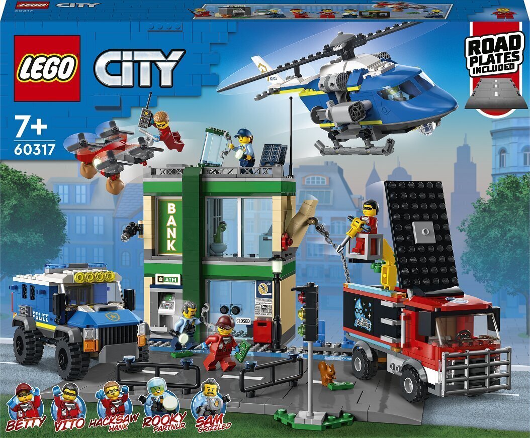 Конструктор LEGO® City 60317 Полицейский захват банка цена | kaup24.ee