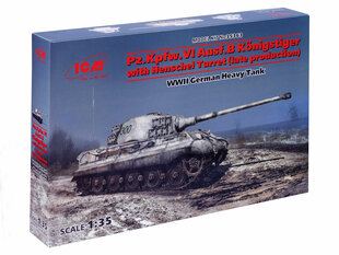 Mudel liimimiseks ICM 35363 German Heavy Tank Pz.Kpfw.VI Ausf.B King Tiger/Henschel Turret 1/35 цена и информация | Склеиваемые модели | kaup24.ee