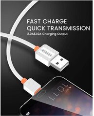 Кабель Somostel, USB - Type C, 1 м, белый цена и информация | Кабели и провода | kaup24.ee