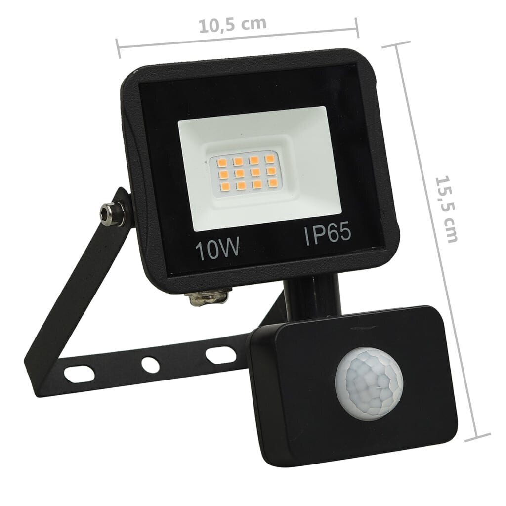 LED prožektor 10W sensoriga hind ja info | Taskulambid, prožektorid | kaup24.ee