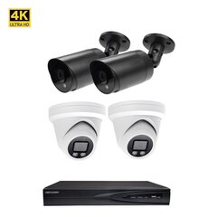 Комплект камер видео наблюдения 8MP Dome VAI2385HK Hikvision NVR 7608 цена и информация | Камеры видеонаблюдения | kaup24.ee