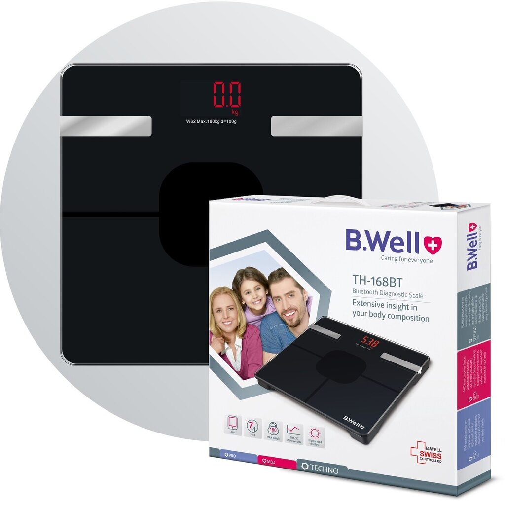 B.Well TH-168BT Bluetoothiga diagnostiline kaal hind ja info | Kaalud | kaup24.ee