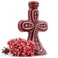 Keraamiline küünlajalg "Suur rist" punane hind ja info | Kirikuküünlad, küünlajalad | kaup24.ee