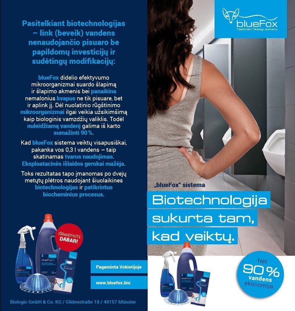 WC poti ja pissuaari puhastusvahend Biologic blueFox2K mikroorganismidega цена и информация | Mikroorganismid, bakterid | kaup24.ee