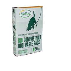 Быстро и 100% разлагающиеся мешки для собачьих экскрементов BioBag, 50 шт. цена и информация | Мешки для мусора | kaup24.ee