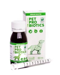 100% натуральная пищевая добавка для собак PET Probiotics, 60 мл цена и информация | Пищевые добавки и анти-паразитные товары | kaup24.ee