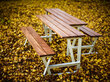 Pink lauaga, taaskasutatud alumiiniumist ja glasuuritud männist цена и информация | Aiapingid | kaup24.ee