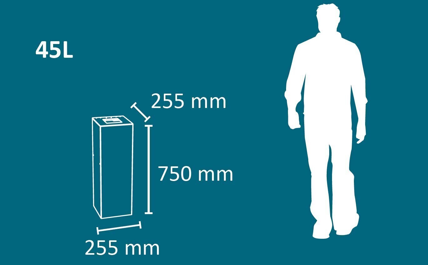 Prügikast avalikesse kohtadesse, 45 l hind ja info | Prügikastid | kaup24.ee