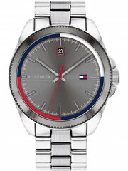 Tommy Hilfiger мужские часы riley 1791684, серебристого цвета цена и информация | Мужские часы | kaup24.ee