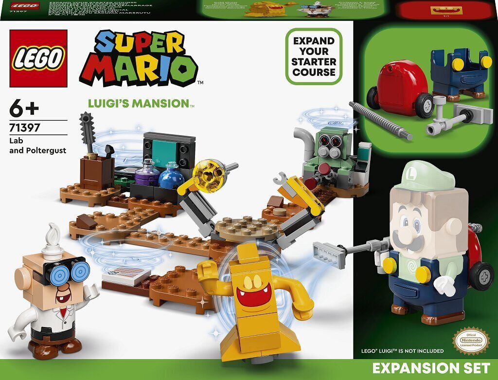 71397 LEGO® Super Mario Luigi's Mansion laborid ja Poltergust'i lisakomplekt цена и информация | Klotsid ja konstruktorid | kaup24.ee
