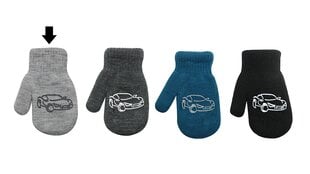 Перчатки кулачные на шнурке для детей Rak R-123DB, серые цена и информация | Зимняя одежда для детей | kaup24.ee