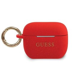 Силиконовый чехол Guess для Airpods Pro, красный GUACAPSILGLRE  цена и информация | Аксессуары для наушников | kaup24.ee