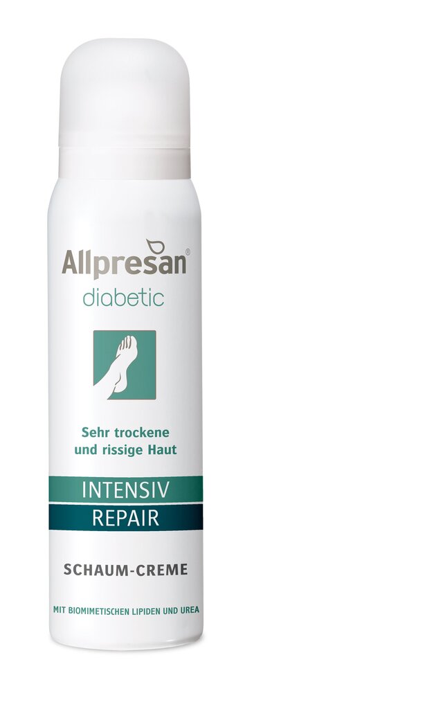 Allpresan Diabetic Foam Cream INTENSIVE + Repair with Urea - kaitsev ja taastav vahtkreem 8% uureaga, 100ml цена и информация | Kehakreemid, losjoonid | kaup24.ee