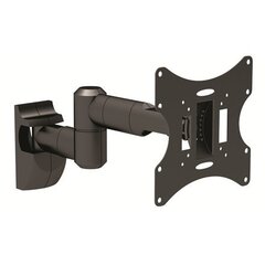 Teleri seinakinnitus Sunne LCD Bracket, 17"-37", max 30 kg, Tilting, Swivel, 2 x Extension, TV to wall 100-470 mm, must цена и информация | Кронштейны и крепления для телевизоров | kaup24.ee