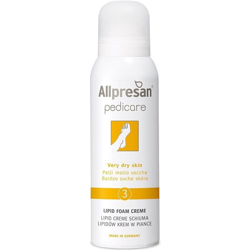 Allpresan Pedicare Foam Cream nr.3 - vahtkreem 10% uureaga väga kuivade jalgade hoolduseks hind ja info | Kehakreemid, losjoonid | kaup24.ee