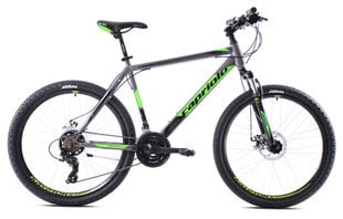 Горный велосипед Capriolo MTB Oxygen 26", серый/зеленый цена и информация | Велосипеды | kaup24.ee