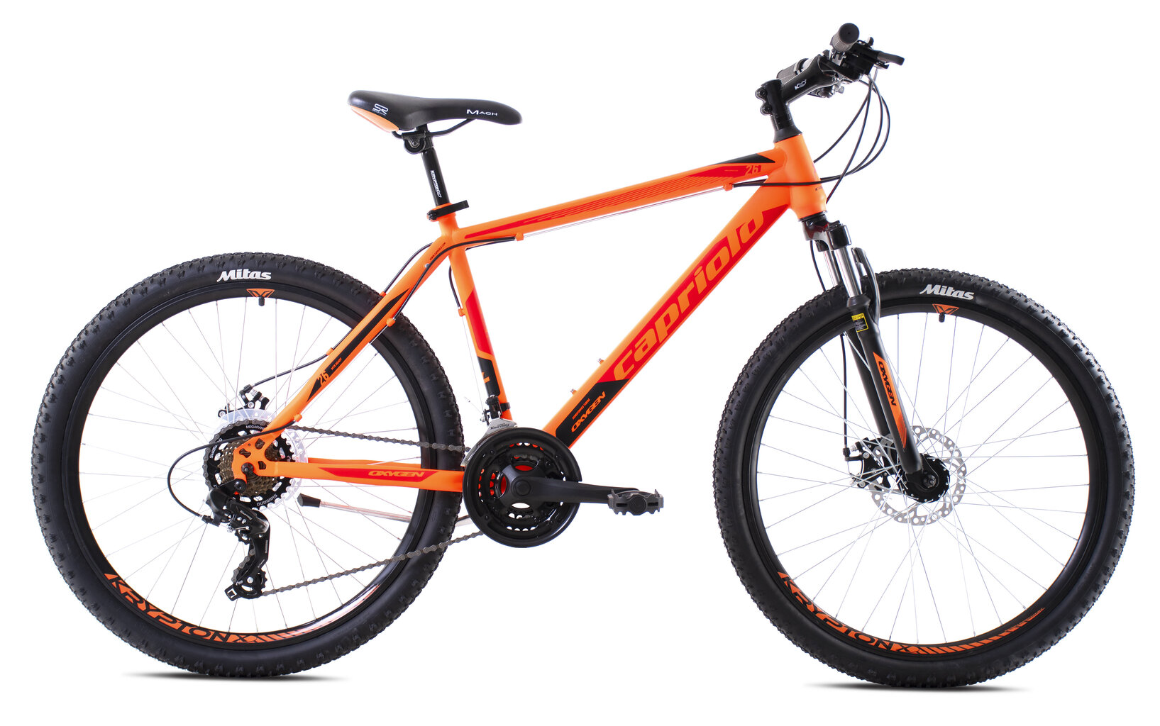 Maastikuratas Capriolo MTB Oxygen 26", oranž hind ja info | Jalgrattad | kaup24.ee