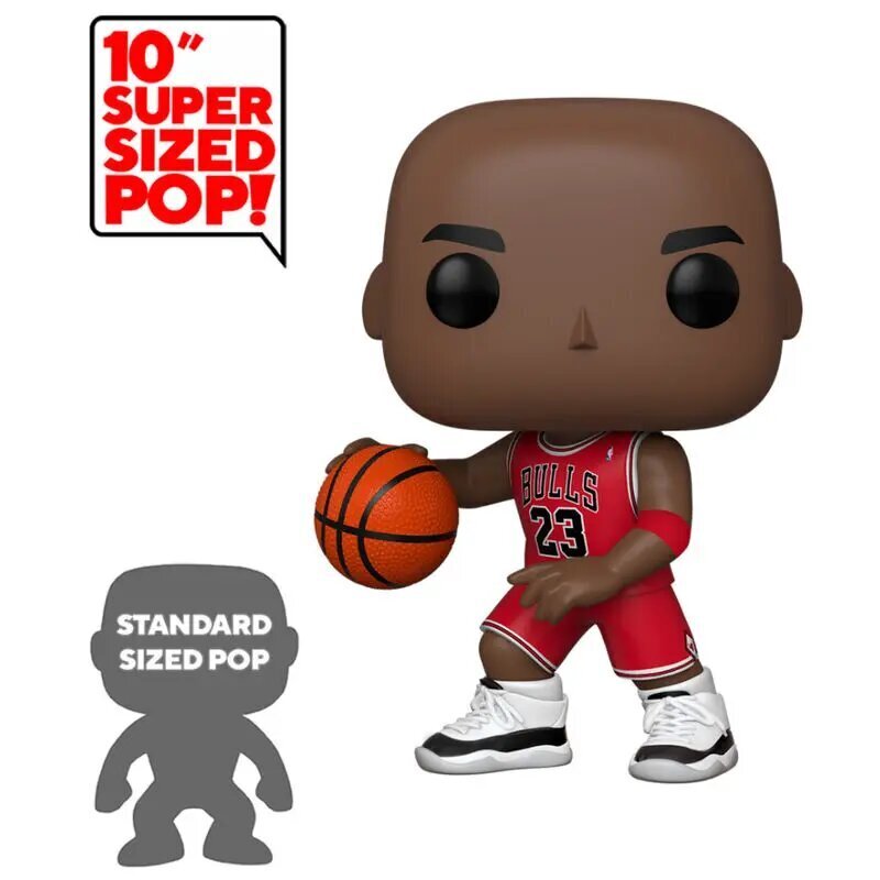 POP mänguasi figuur NBA Bulls Michael Jordan punases särgis 25cm цена и информация | Tüdrukute mänguasjad | kaup24.ee