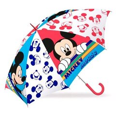 Vihmavari Disney Mickey, manuaalne, 41cm 11279 hind ja info | Laste aksessuaarid | kaup24.ee