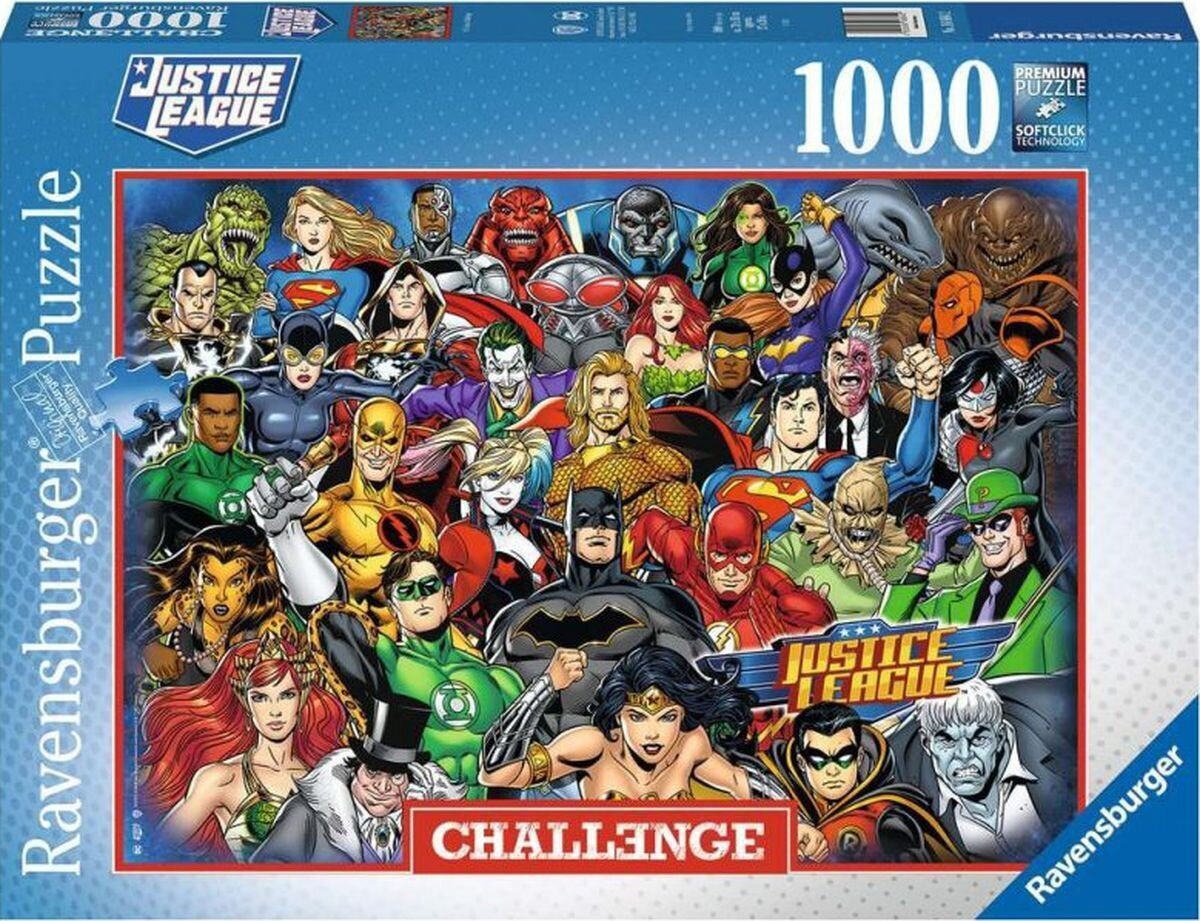 Pusle DC Comics Challenge Justice League (1000 tk.) цена и информация | Pusled | kaup24.ee