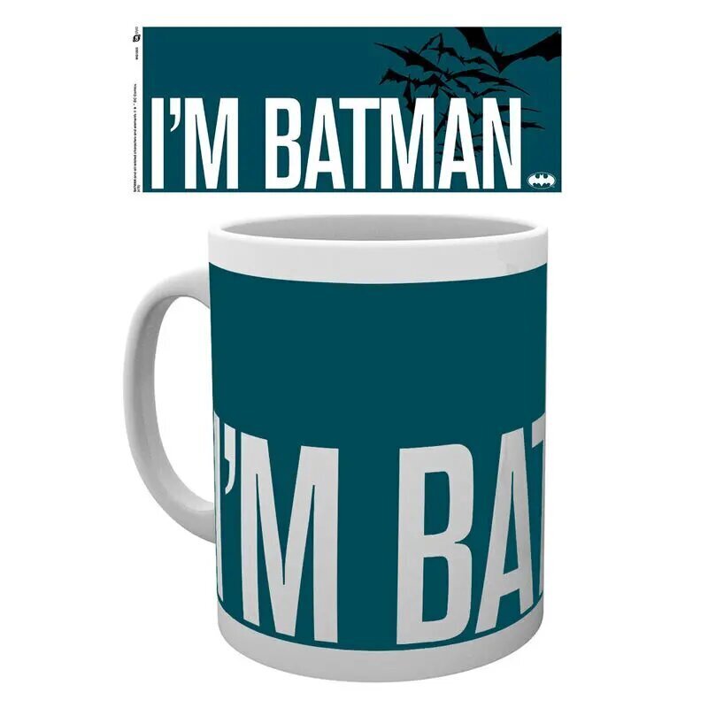 DC Comics lihtne kruus I’m Batman цена и информация | Klaasid, tassid ja kannud | kaup24.ee
