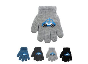 Детские перчатки Rak R-102DB Police, серые цена и информация | Зимняя одежда для детей | kaup24.ee