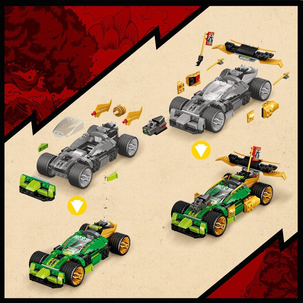 71763 LEGO® NINJAGO Lloydi võidusõiduauto hind ja info | Klotsid ja konstruktorid | kaup24.ee