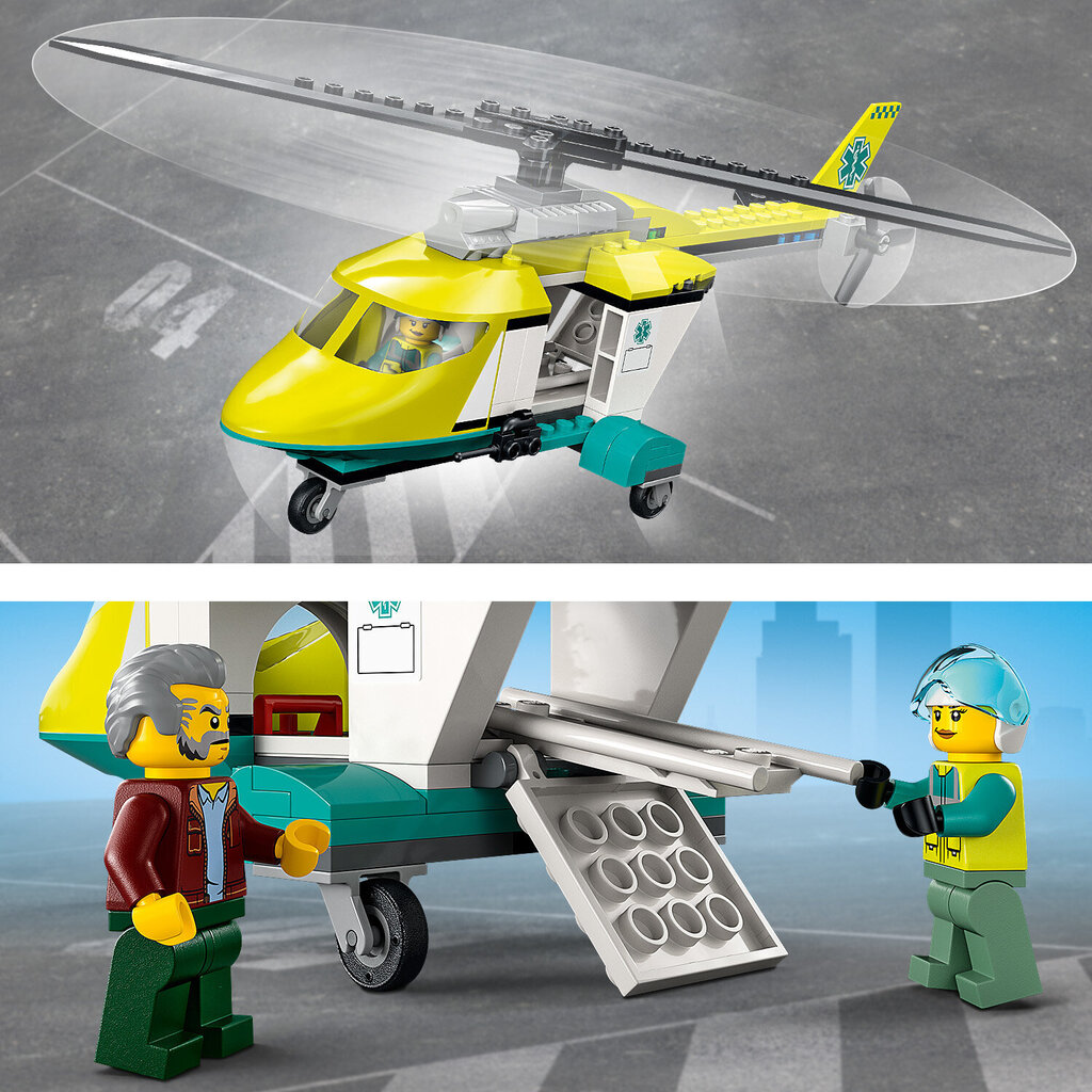 60343 LEGO® City Päästehelikopteri transporter цена и информация | Klotsid ja konstruktorid | kaup24.ee
