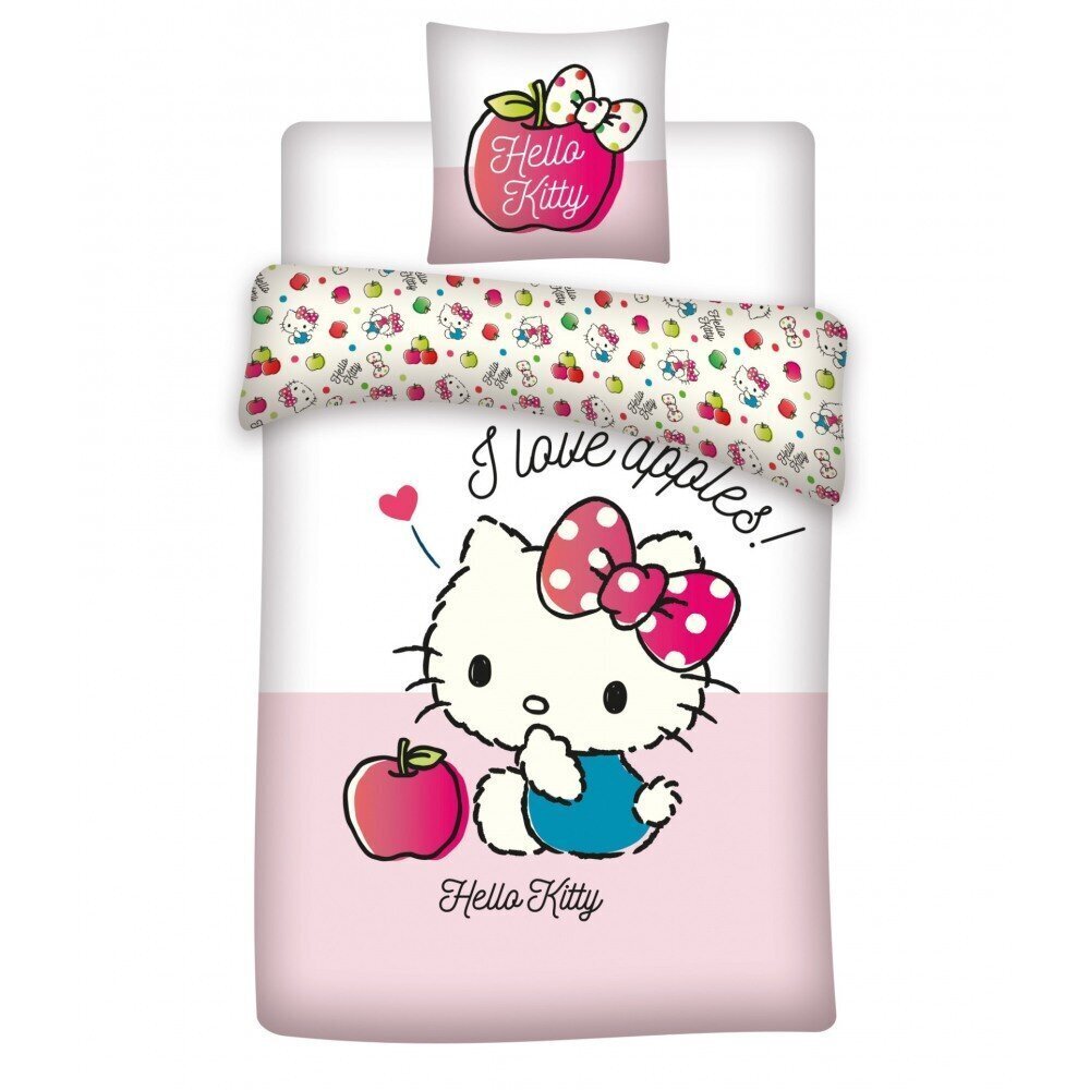 Hello Kitty voodipesu komplekt цена и информация | Beebide ja laste voodipesu | kaup24.ee