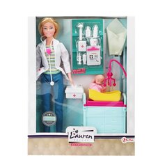 Nukk Lauren, arst koos tarvikutega hind ja info | Tüdrukute mänguasjad | kaup24.ee