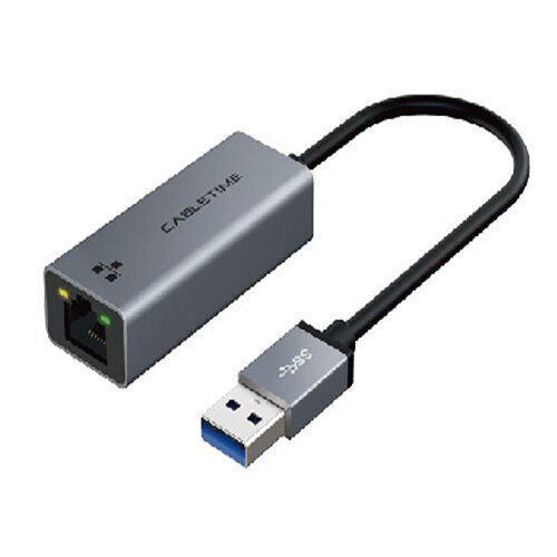 Adapter USB3.0 A-RJ45, 1000Mbps, 0.15m hind ja info | USB jagajad, adapterid | kaup24.ee